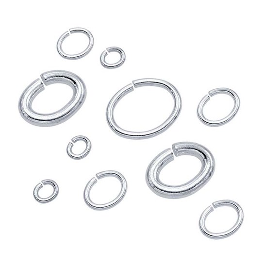 Sterling Silver Oval Jump Rings